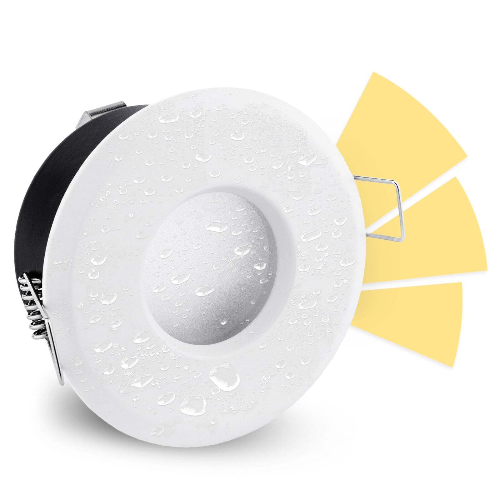 LED Bad Einbaustrahler IP65 weiß rund 230V GU10 warmweiß fourSTEP Dim 5W