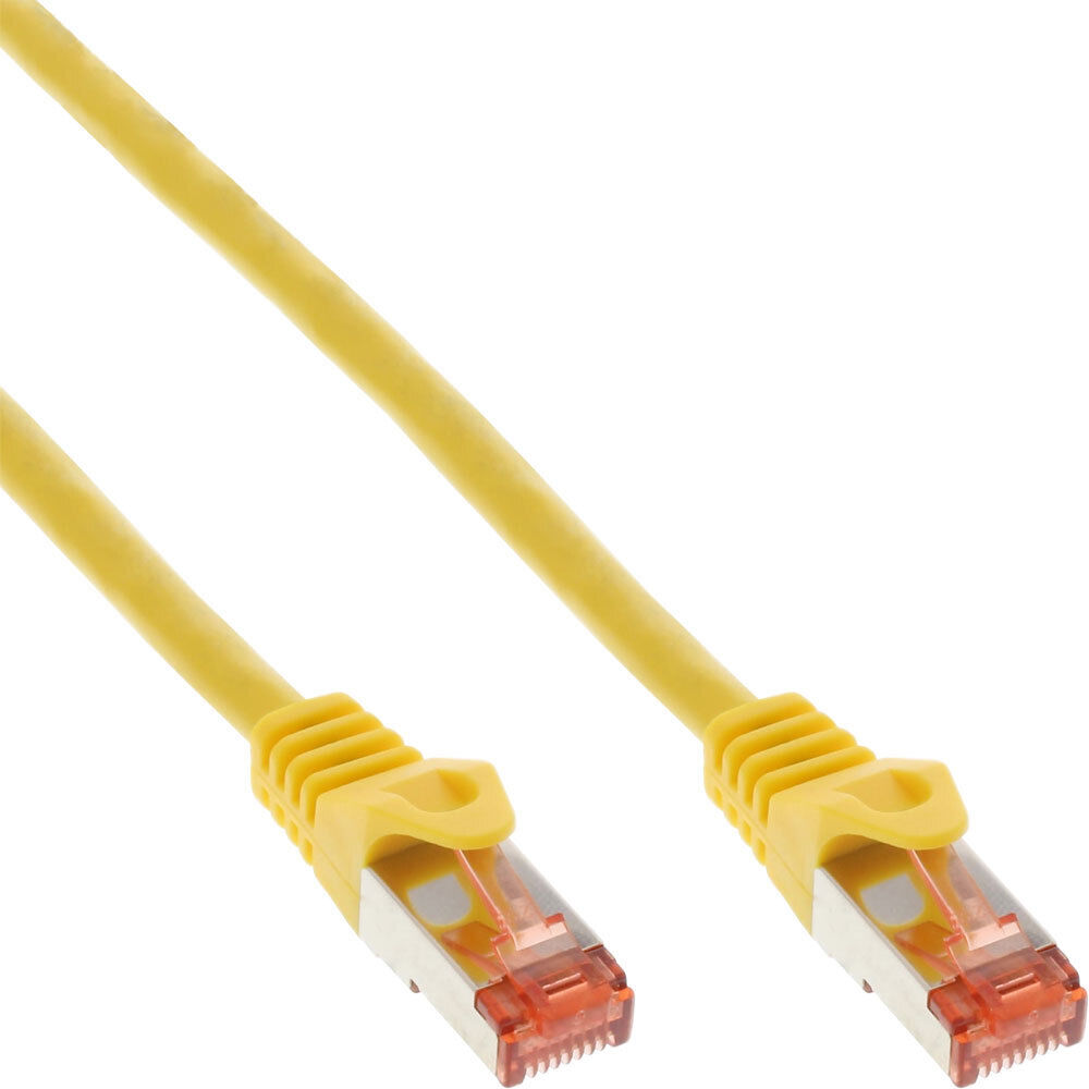 InLine Patchkabel, S/FTP (PiMf), Cat.6, 250MHz, PVC, CCA, gelb, 3m
