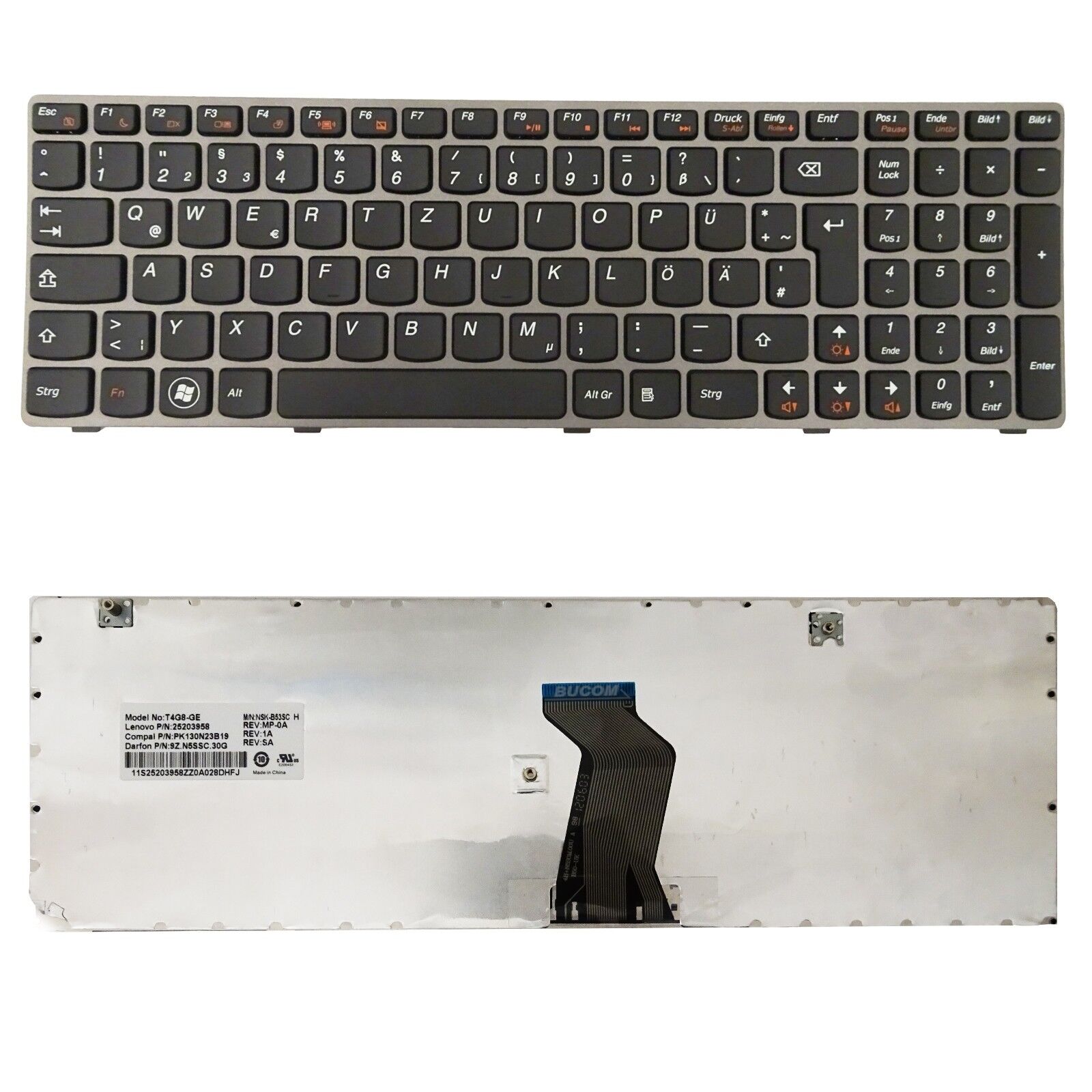 Tastatur für IBM Lenovo IdeaPad N580 G580 Z580 N581 N585 N586 G581A G585A G585