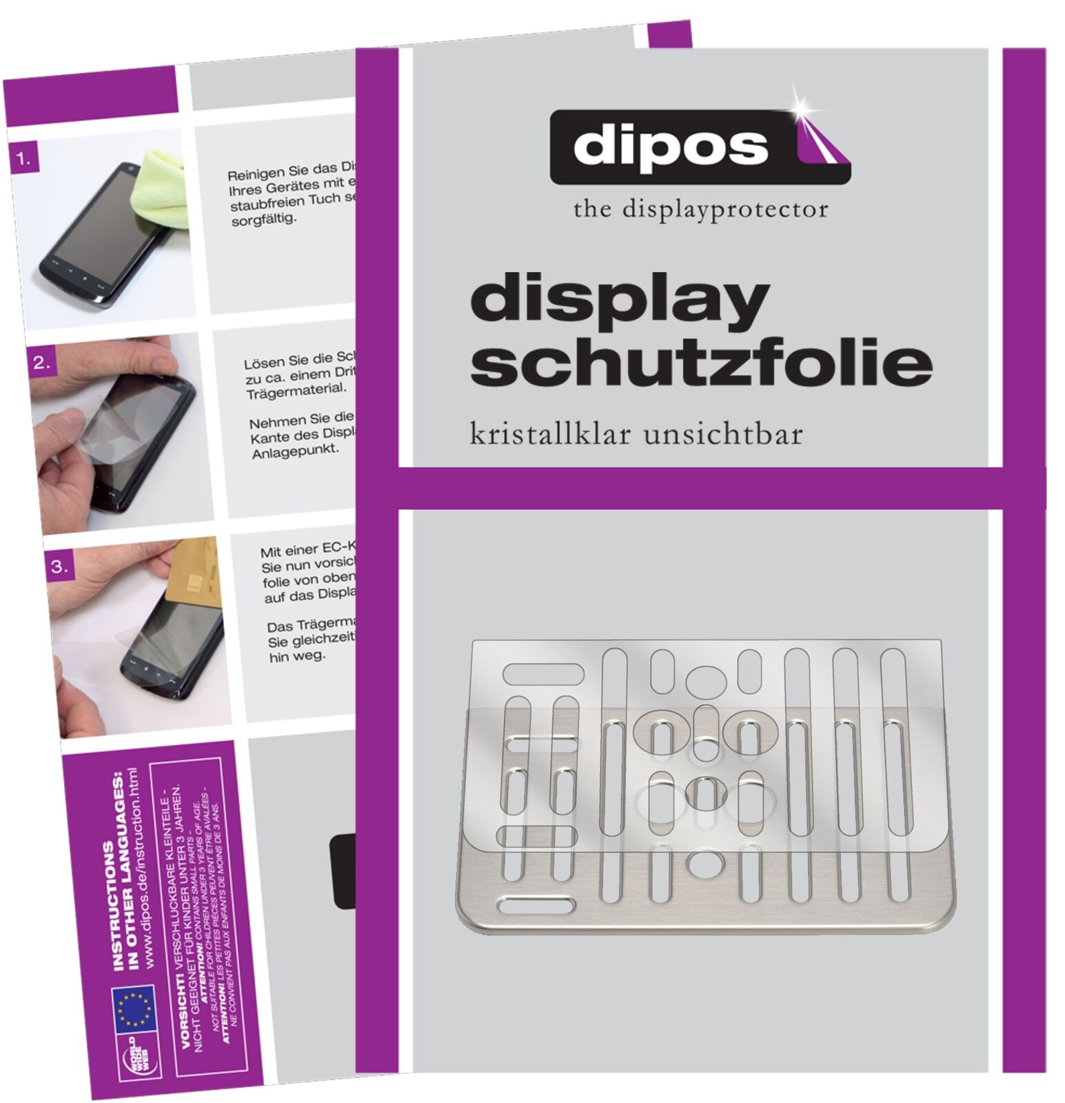 Schutzfolie für SAECO HD8967 Tropfblech Display Folie klar Displayschutzfolie