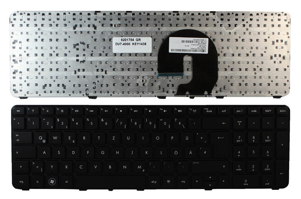 Deutsch Layout Schwarz Rahmen Schwarz Tastatur für HP Pavilion DV7-4198CA