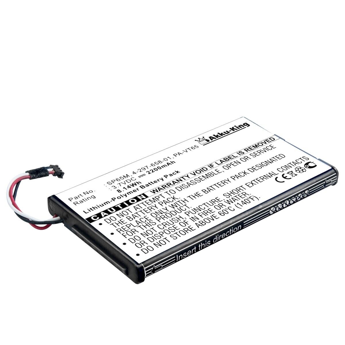 Akku für Sony PlayStation Vita / PS Vita PCH-1006/1004 Li-Polymer ersetzt SP65M