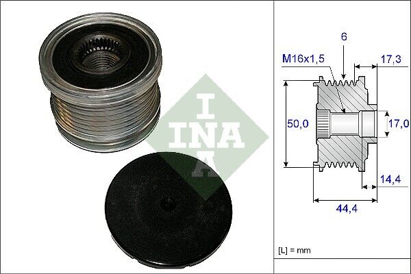 535 0148 10 INA Generatorfreilauf für NISSAN,NISSAN (DFAC),RENAULT,SAMSUNG