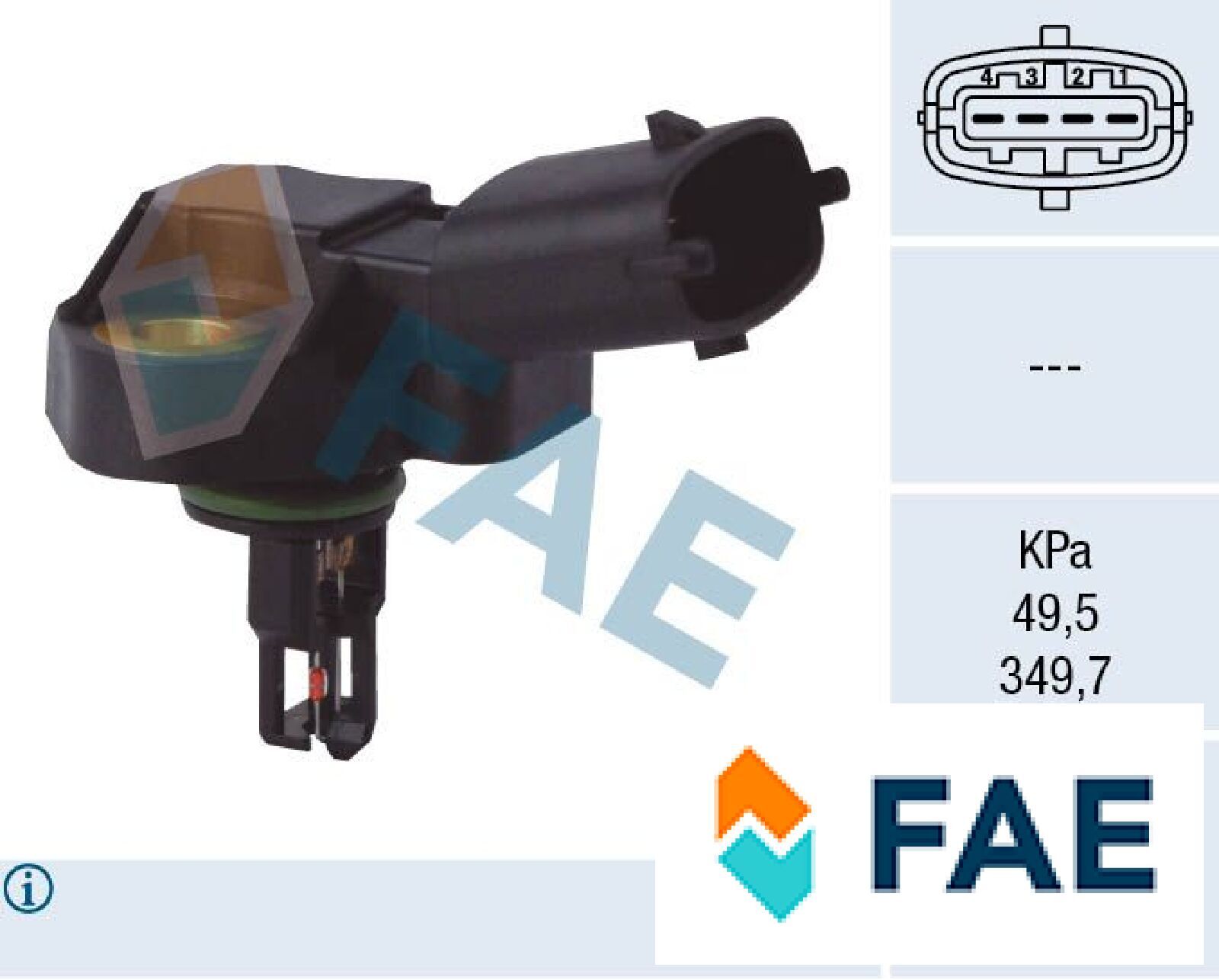 FAE 15101 Sensor für Saugrohrdruck Saugrohrdruck Sensor Ladedruck