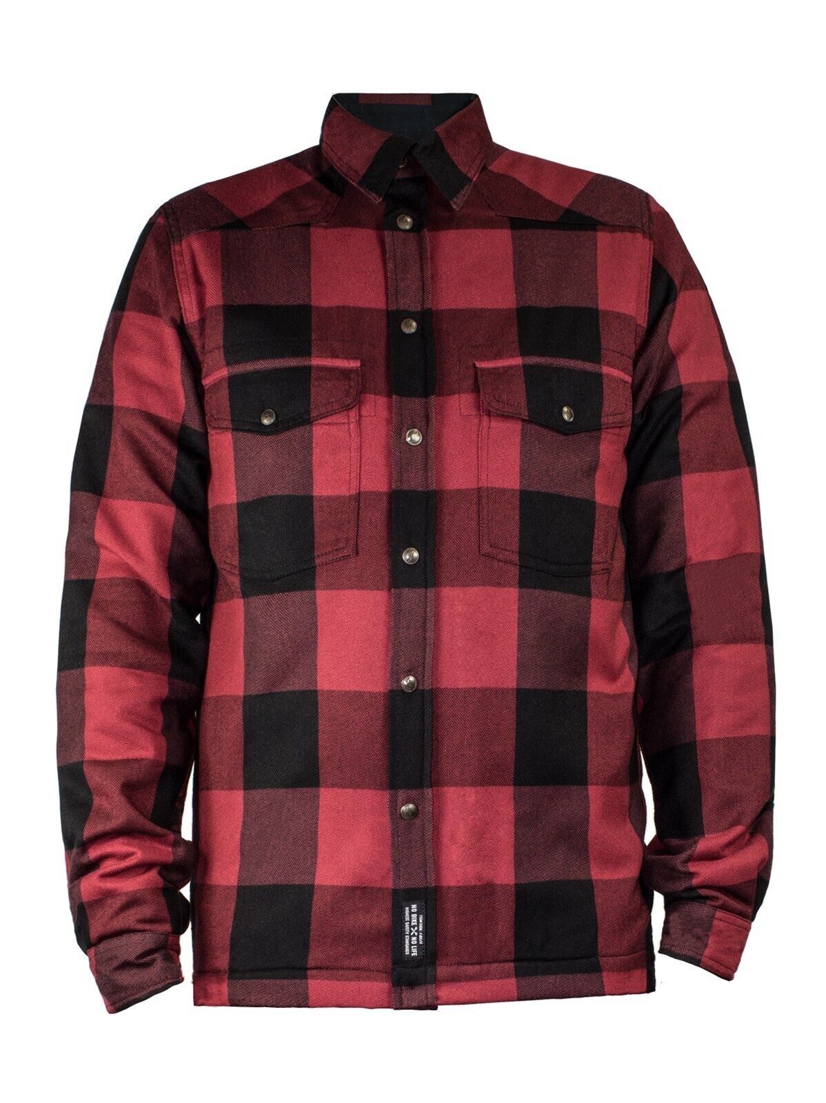 John Doe Motoshirt Red XTM Gr. XXL - Rot Schwarz - Motorrad Aramid Hemd