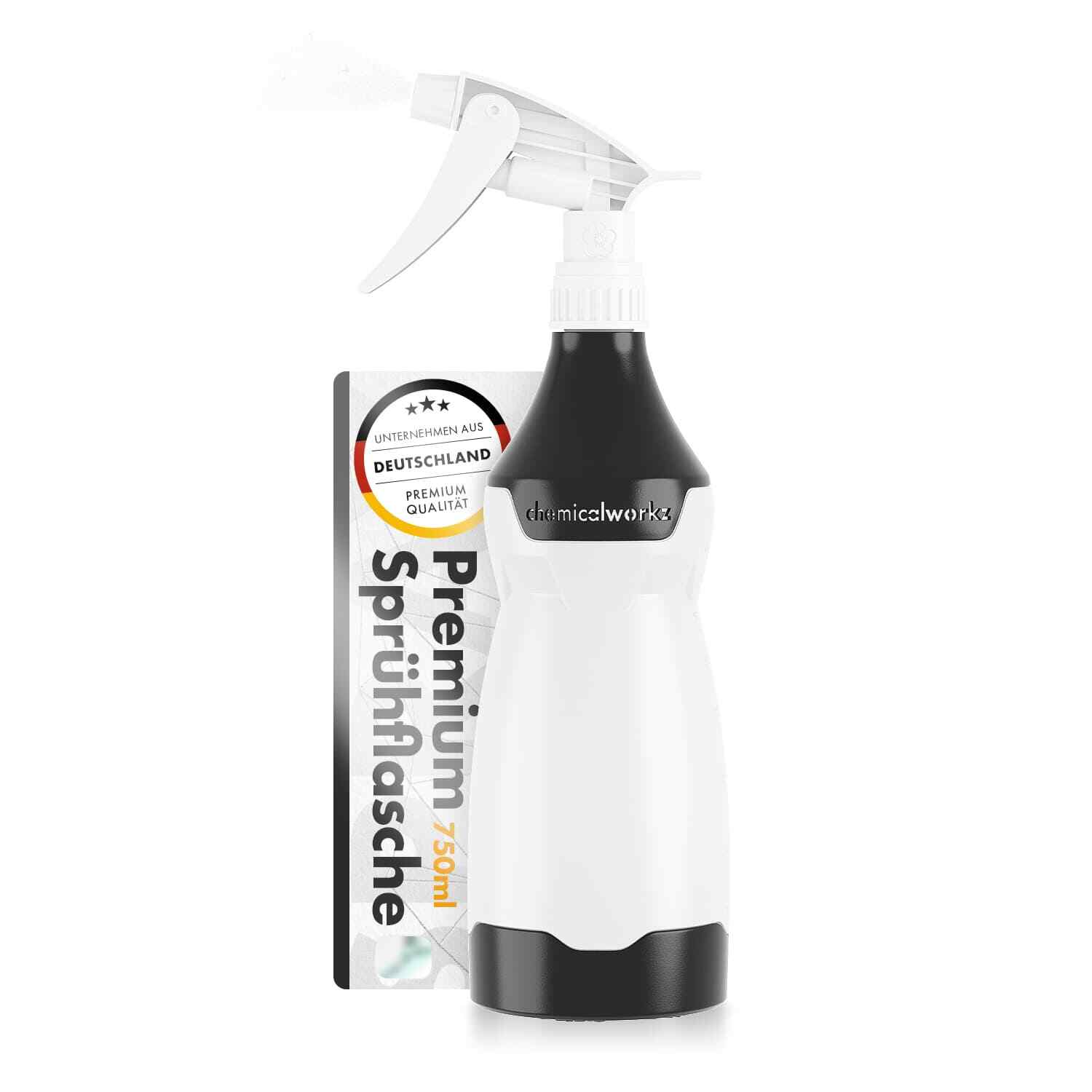 chemicalworkz Sprühflasche 750ml Schwarz Canyon Trigger Handsprüher Sprayer leer