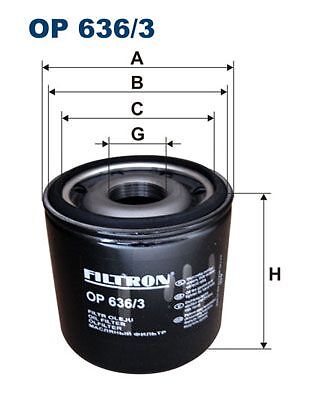 FILTRON Ölfilter OP 636/3 für