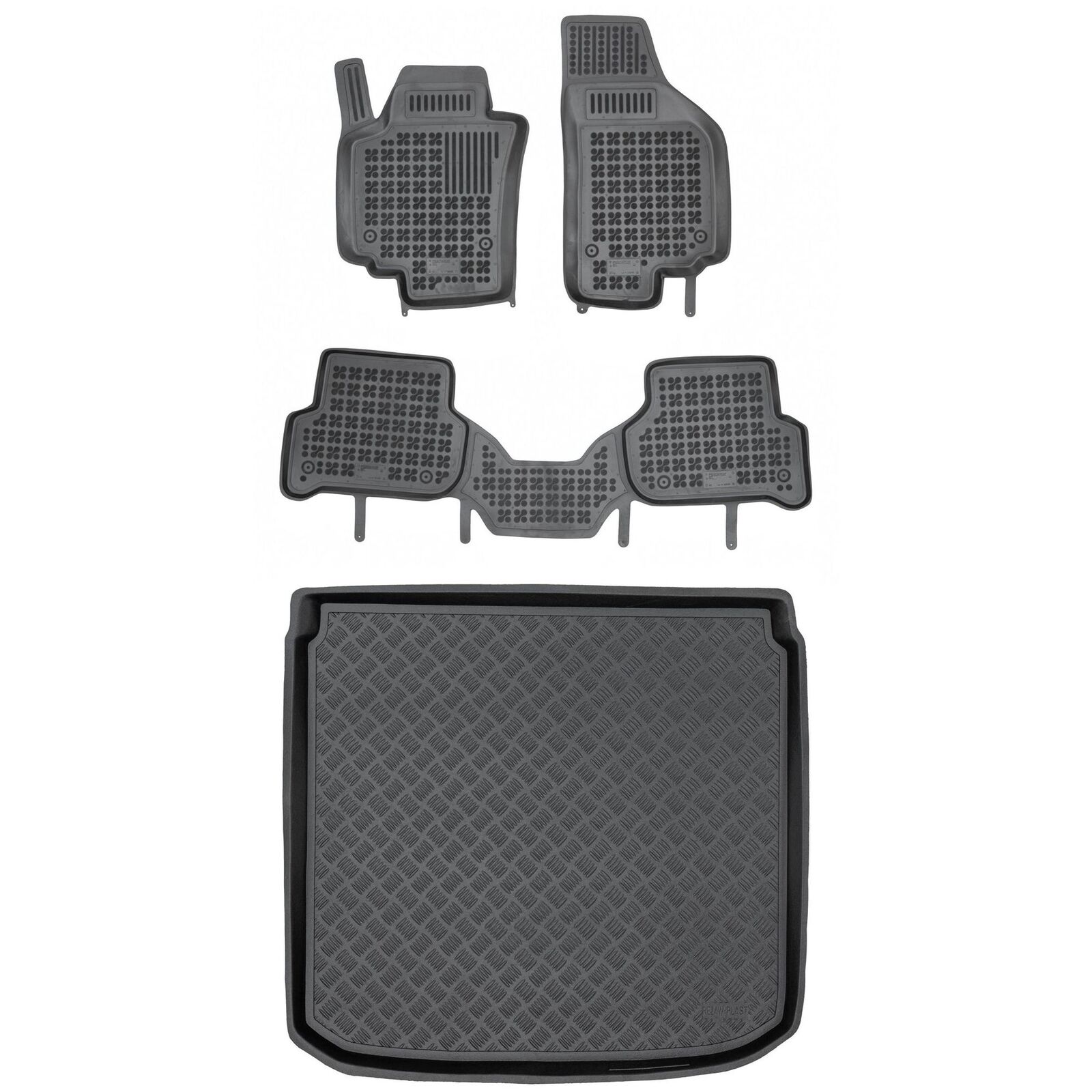 RX20051417-1 Satz Fußmatten und PE Kofferraumwanne für Seat ALTEA XL 2006-2015 H