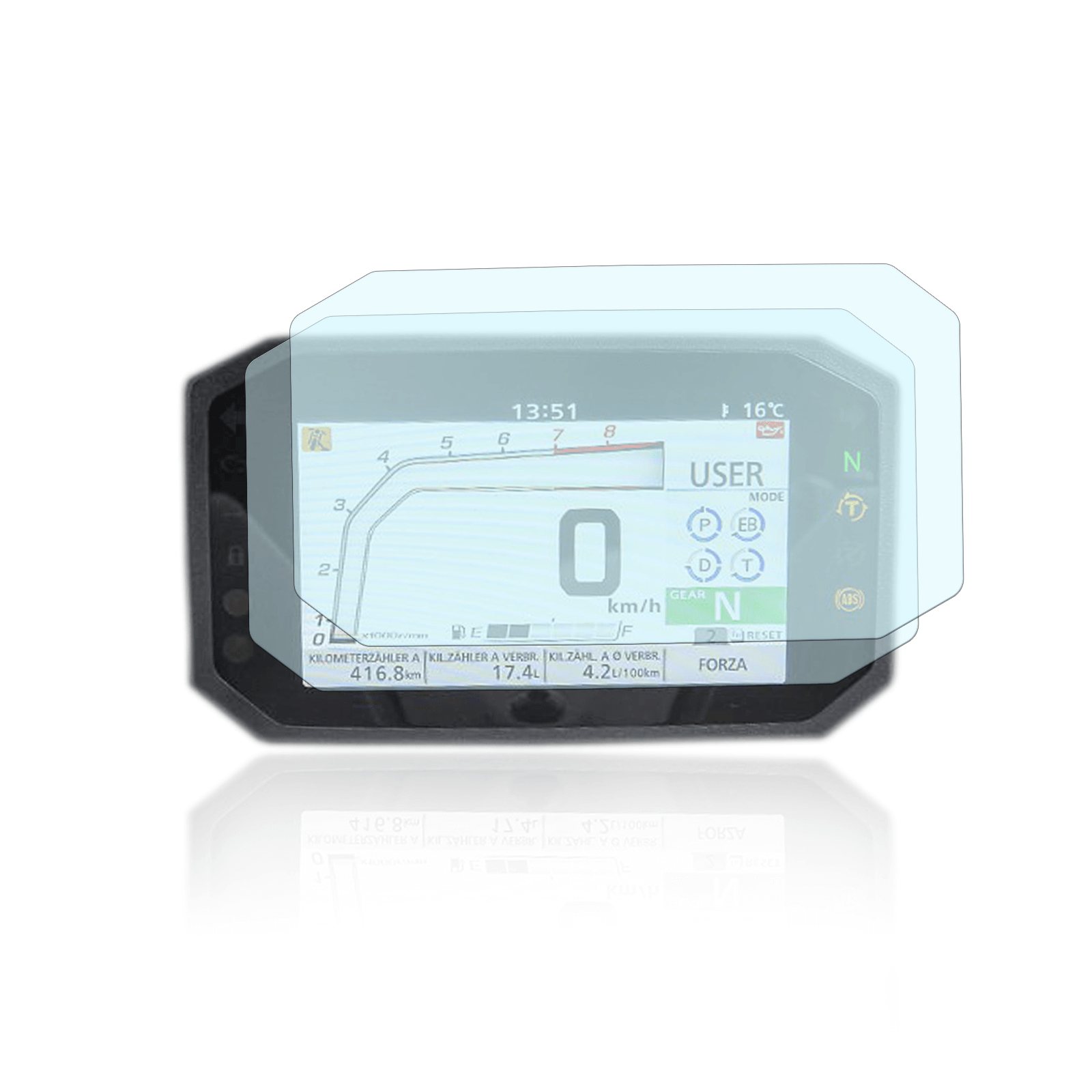 Tachoschutzfolie Displayschutzfolie passend für Honda CB650R 2024+