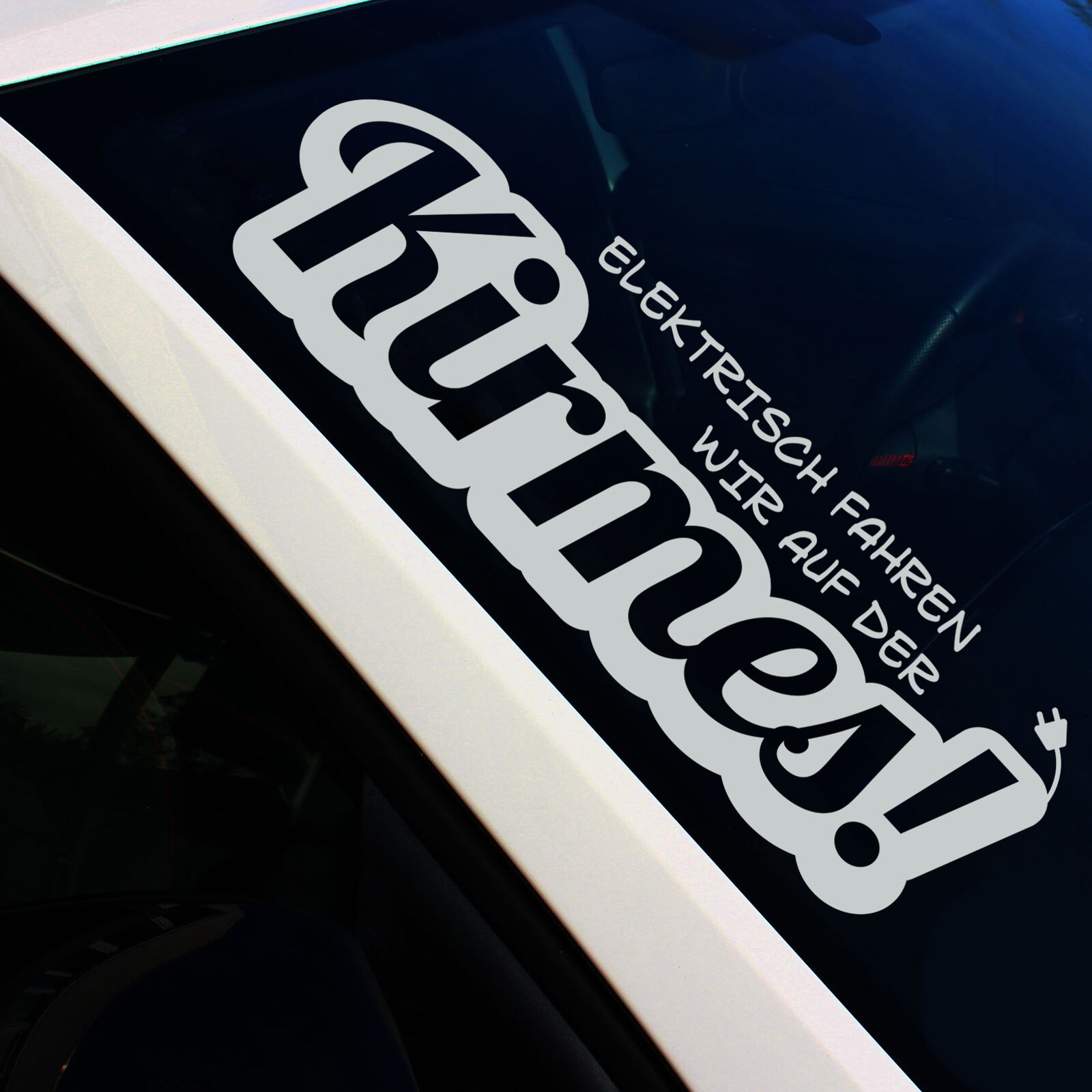 Frontscheibenaufkleber Elektrisch Mittelgrau Sticker Tuning Auto Decal FS125