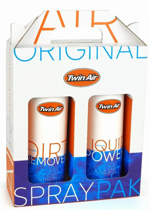 Packung Reinigung TWIN AIR Flüssig Power Spray + Dirt Remover - 2x500ml