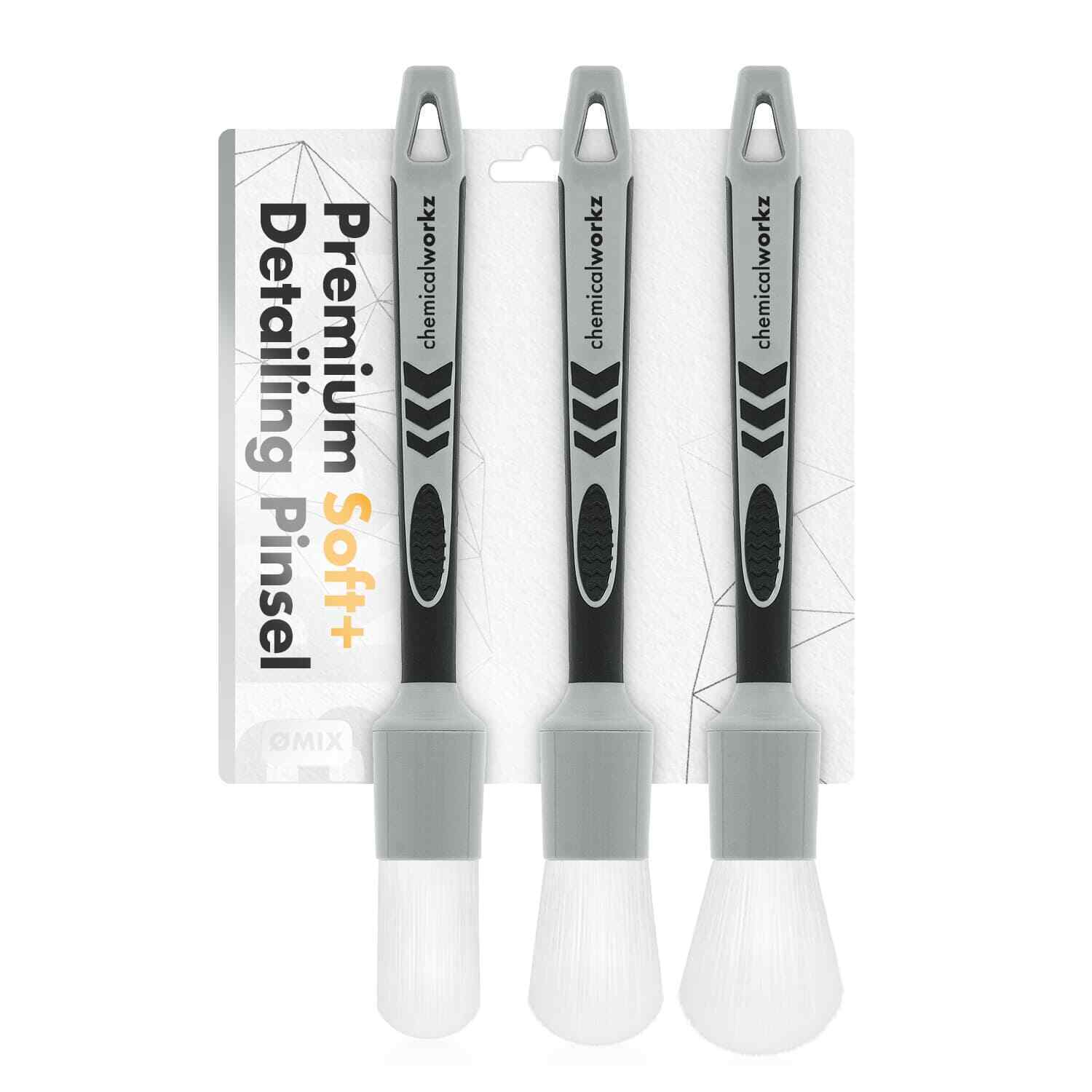 chemicalworkz Pinsel Set White Soft Auto Detailing 3x Interior Reinigunspinsel