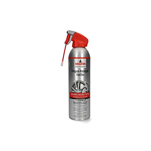 Nigrin Evotec Felgenreiniger, 500 Ml, Selbstaktiver Reiniger Für Alle Felgen, Säurefrei, Mit Wirk-Indikator