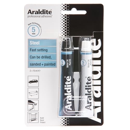 Araldite 2-Tuben Stahl-Epoxy, 15 Ml