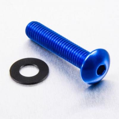 Pro-Bolt Lfb840 Aluminium Linsenkopfschraube, Blau, M8 X 1.25Mm X 40Mm