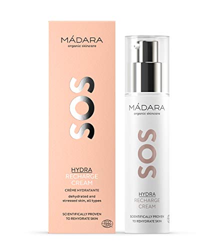 Mádara Organic Skincare | Sos Hydra Recharge Cream – 50 Ml, Intensive Feuchtigkeitsspendende Creme, Angereichert Mit Antioxidantien Aus Nördlicher Pfi