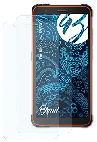 Bruni Schutzfolie Kompatibel Mit Blackview Bv6600 Folie, Glasklare Displayschutzfolie (2X)