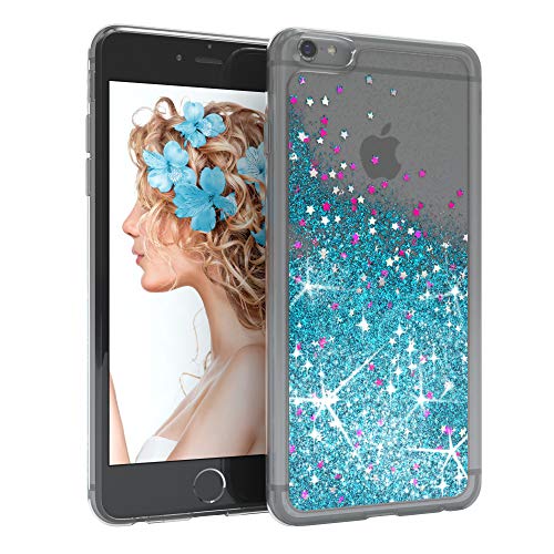 Eazy Case Hülle Kompatibel Mit Iphone 6 / 6S Schutzhülle Mit Flüssig-Glitzer, Handyhülle, Schutzhülle, Back Cover Mit Glitter Flüssigkeit, Tpu/Silikon