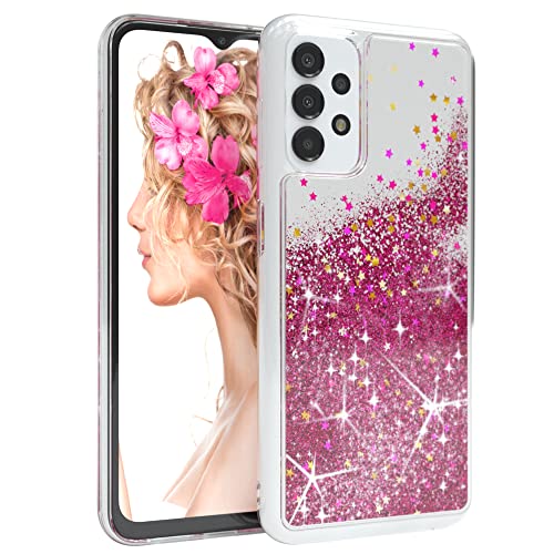 Eazy Case Hülle Kompatibel Mit Samsung Galaxy A13 (4G) Schutzhülle Mit Flüssig-Glitzer, Handyhülle, Schutzhülle, Back Cover Mit Glitter Flüssigkeit, T