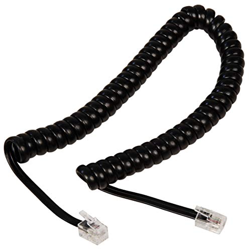 Mcpower - Telefonhörer-Spiralkabel | Rj10-Stecker (4P4C) > Rj10-Stecker (4P4C) (2M Lang)