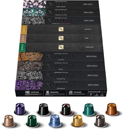 100 Nespresso Capsules Mixed Variety