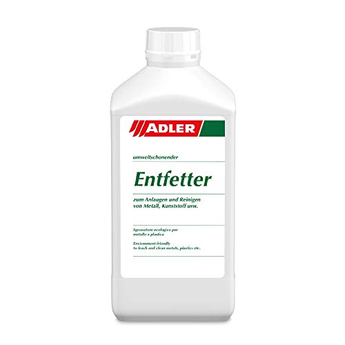 Adler Entfetter - 1 L - Fettentferner, Reiniger Und Anlauger Auf Wasserbasis - Lösemittelfrei, Enthält Weder Säuren Noch Phosphate Und Ist Biologisch