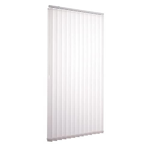 Ventanara® Lamellenvorhang Weiß Vertikaljalousie 89Mm Inklusive Montagematerial 125 X 250 Cm