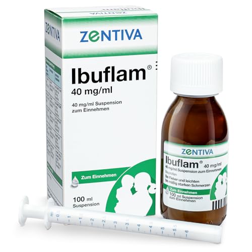 Ibuflam 4% Susp. Z. Ein. 40Mg/Ml 100 Ml, Langanhaltende Fiebersenkung Für Bis Zu 8H, Effektive Linderung Von Fieber Und Schmerzen, Auch Für Kinder, Mi