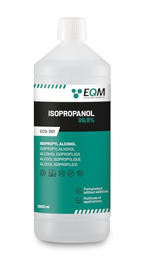 Eqm Soluciones Quimicas | Eco-301 | Isopropanol Isopropylalkohol 99.9% | 1L | Reinigung Von Elektronischen Bauteilen, Linsen Und Bildschirmen | Reinig