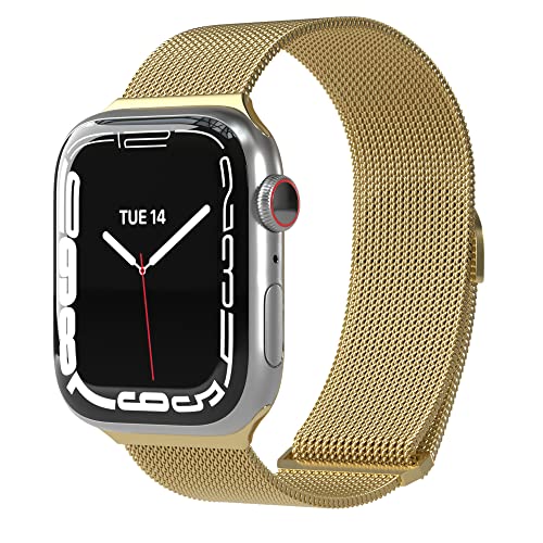 Eazy Case Armband Kompatibel Mit Apple Watch 41Mm 40Mm 38Mm Verstellbares Mesh Ersatzarmband Aus Metall Kompatibel Mit Apple Watch Serie 9 8 7 6 5 4 3