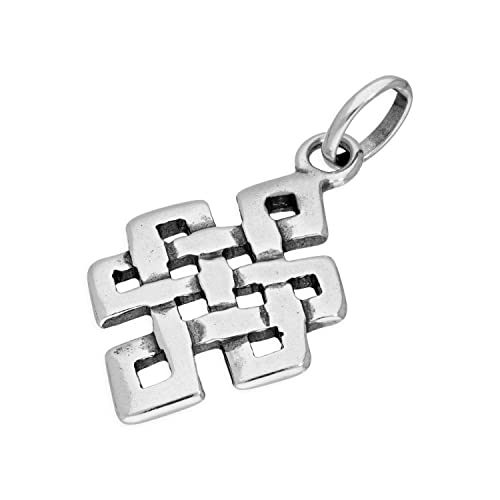 Jewellerybox Sterlingsilber Keltischer Knoten Charm Anhänger