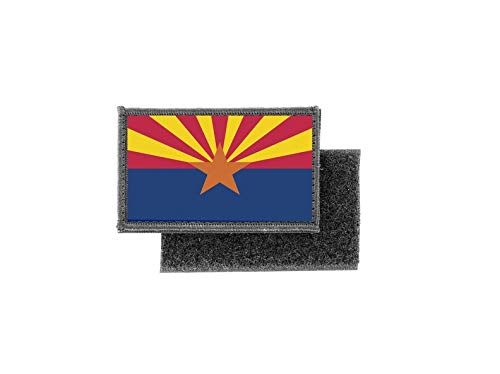 Akachafactory Aufnäher Patch Aufbügler Gedruckt Flagge Fahne Usa Amerika Arizona