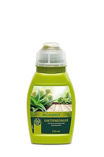 Bellandris Kakteendünger, Flüssigdünger Für Alle Kakteen Und Sukkulenten, Npk-Dünger, 250Ml