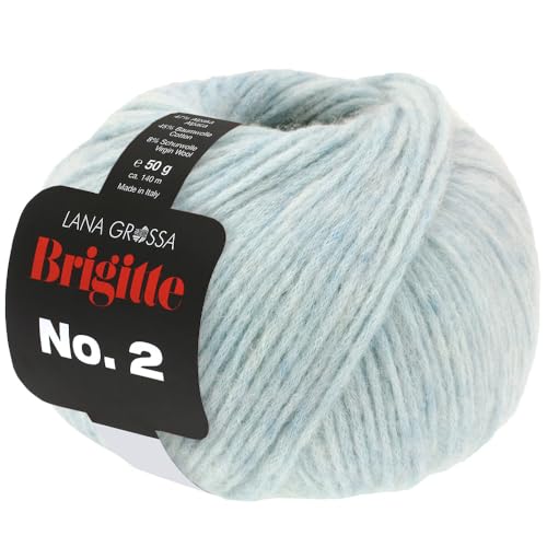 Lana Grossa Brigitte Nr.2 Seta | Edle Netzgarnstruktur Aus Alpaka Und Baumwolle | Handstrickgarn Aus 47% Alpaka, 45% Baumwolle & 8% Schurwolle | 50G W