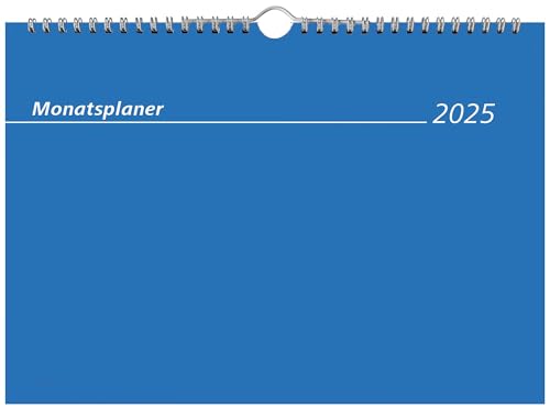 Zettler - Monatsterminkalender 2025 Weiß,29,7X21Cm, Tischkalender Mit 1 Monat Auf 1 Seite, Zweimonatsübersicht, Viel Platz Für Notizen, Drahtkammbindu