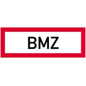 Schild Bmz Gemäß Din 4066 Aluminium 105 X 297 Mm (Brandmeldezentrale, Brandschutz, Brandmeldeanlage) Wetterfest