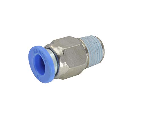 Iqs Gerade Steckverschraubung Npt 1/4" - 5/16" (7,94 Mm), Pneumatik Steckverbinder