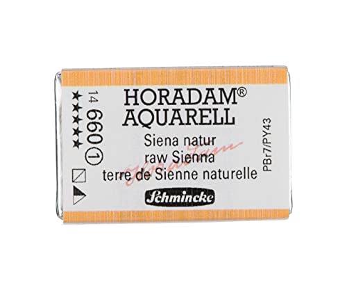 Schmincke – Horadam® Aquarell - Feinste Künstler-Aquarellfarben, 660 Siena Natur, 14 660 043, 1/1 Näpfchen