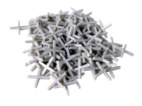 Toolland Fugenkreuz, 250 Stück, Kunststoff, Weiß, Fugenbreite 5 Mm