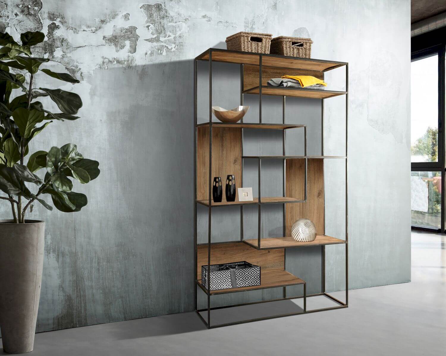 WOLFMÖBEL »Tucson« Bücherregal 115x174x35 cm