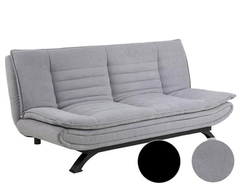 Actona »Faith« Bettcouch 196x98x91 cm / hellgrau Stoff