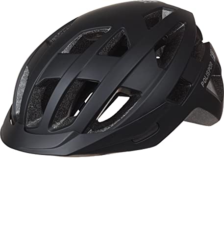 Polisport 8742500003 - City Move Helm Urban Citybike Für Damen Und Herren Verstellbare Größe M (54-58Cm) Mit Visier Und Ce-Zertifizierung In Farbe Sch
