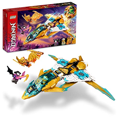 Lego Ninjago 71770 Zane'S Golden Dragon Jet Spielzeugflugzeug-Set, Geburtstagsgeschenk Idee Für Kinder, Jungen Und Mädchen 7 Plus Jahre Alt Mit Cole &