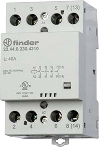 Finder 22.44.0.024.4610 Installationsschütz 2 Öffner, 2 Schließer 440 V/Ac 1St.