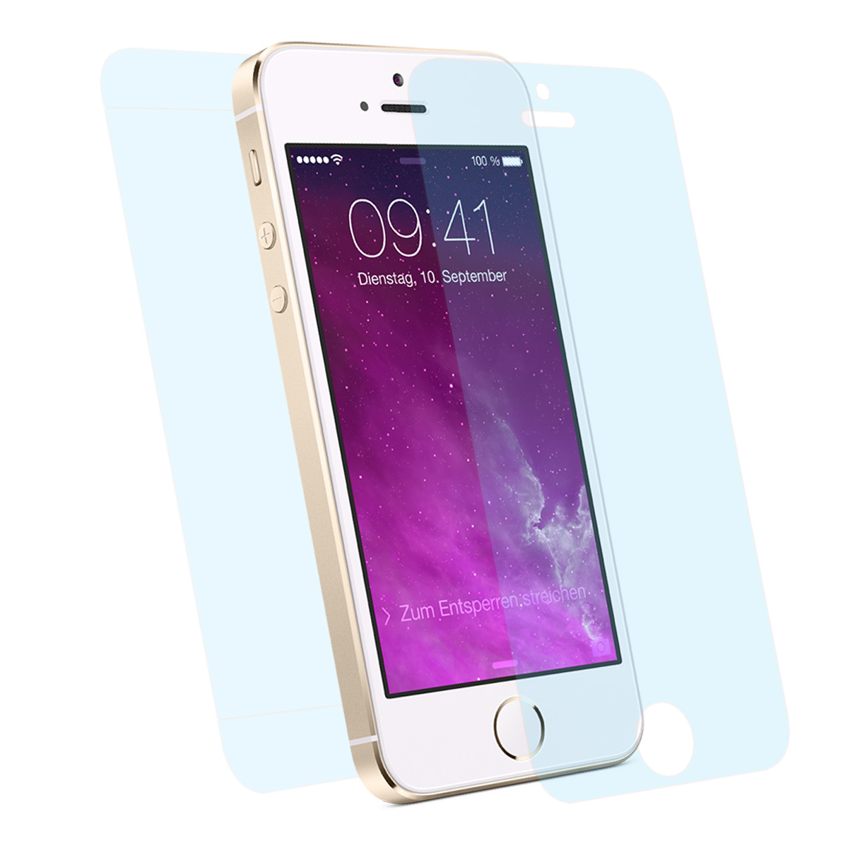 2x Matt Schutzfolie iPhone 5 5S SE Anti Reflex Entspiegelt Display Protector F+B