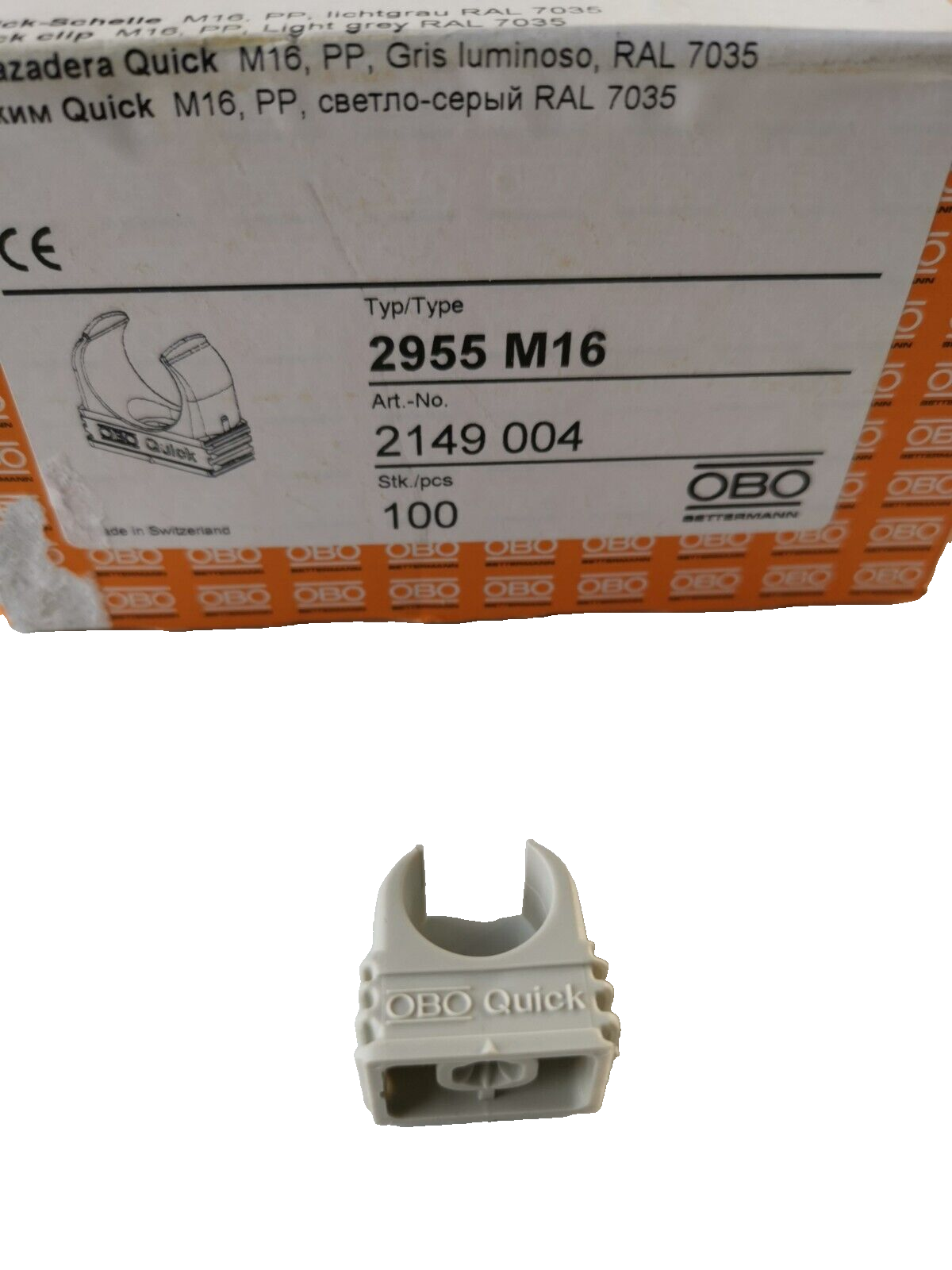 Quick-Schelle 2955  M16  OBO 2149004 (100 Stück)