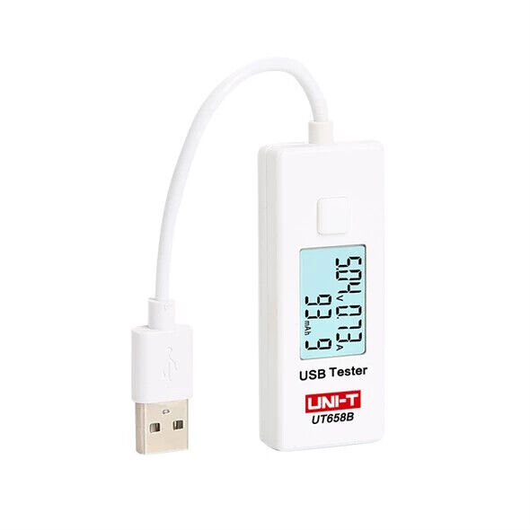 USB-Tester [UNI-T UT658B] Messung von Spannung, Ladestrom & geladener Kapazität