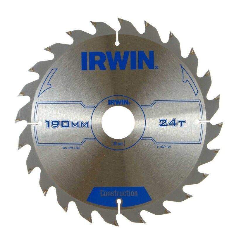 5706918971993 PIŁA SPIEKOWA DO DREWNA 190*30MM/24T IRWIN