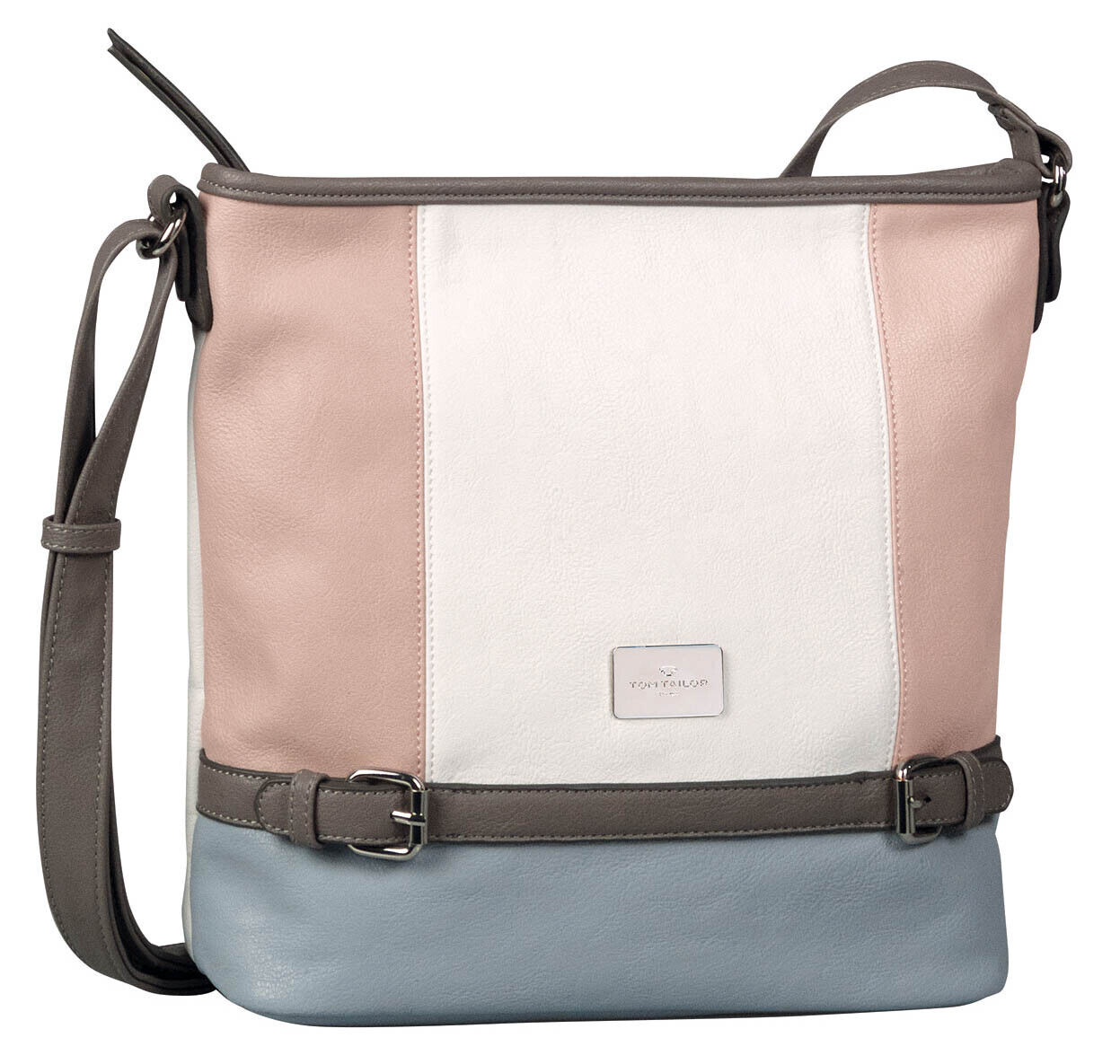 TOM TAILOR Juna Crosbody Bag Umhängetasche Tasche Mixed Rose Rosa Blau Neu