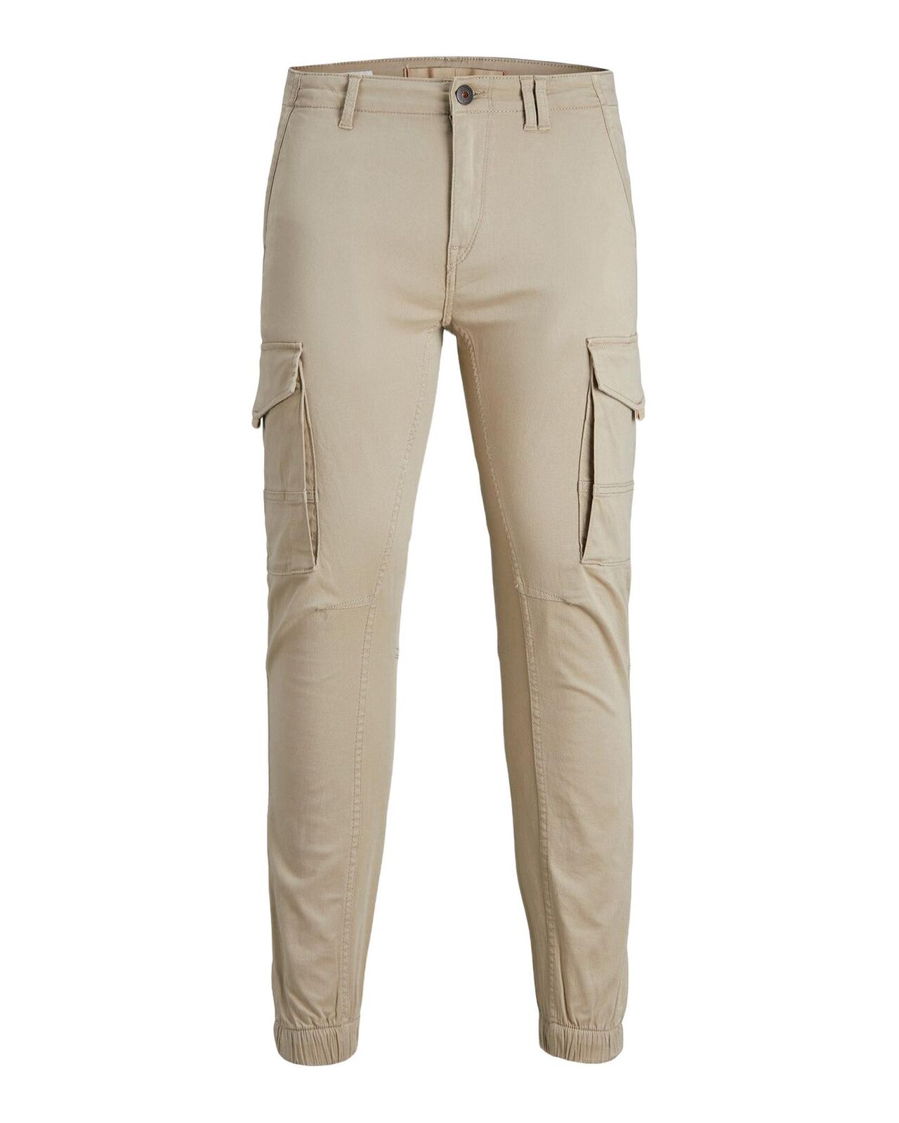 Cotton Trousers with Zip and Button Fastening 351672_W31_L32